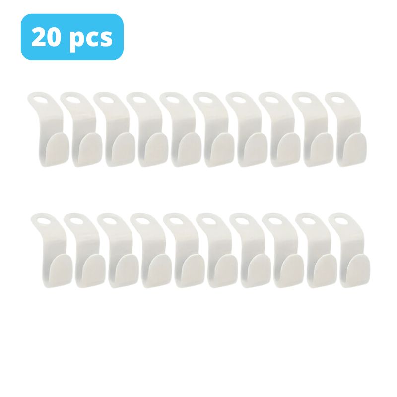 Cintre-gain-de-place-crochet-20pcs-blanc