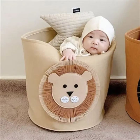 panier-rangement-bebe-lion-large